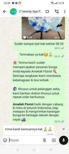 Testimonial Standing Flower menes